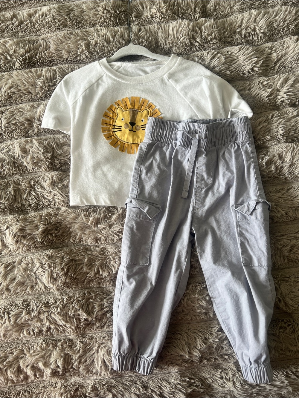 Okie Dokie Light Gray Cargo Joggers